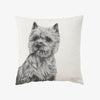 Kuddfodral 100% lin - Cairnterrier