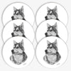 Glasunderlägg - Siberian Husky