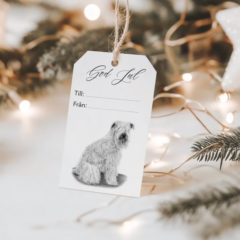 Juletikett - Irish Soft Coated Wheaten Terrier