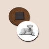 Kylskåpsmagnet - Irish Soft Coated Wheaten Terrier
