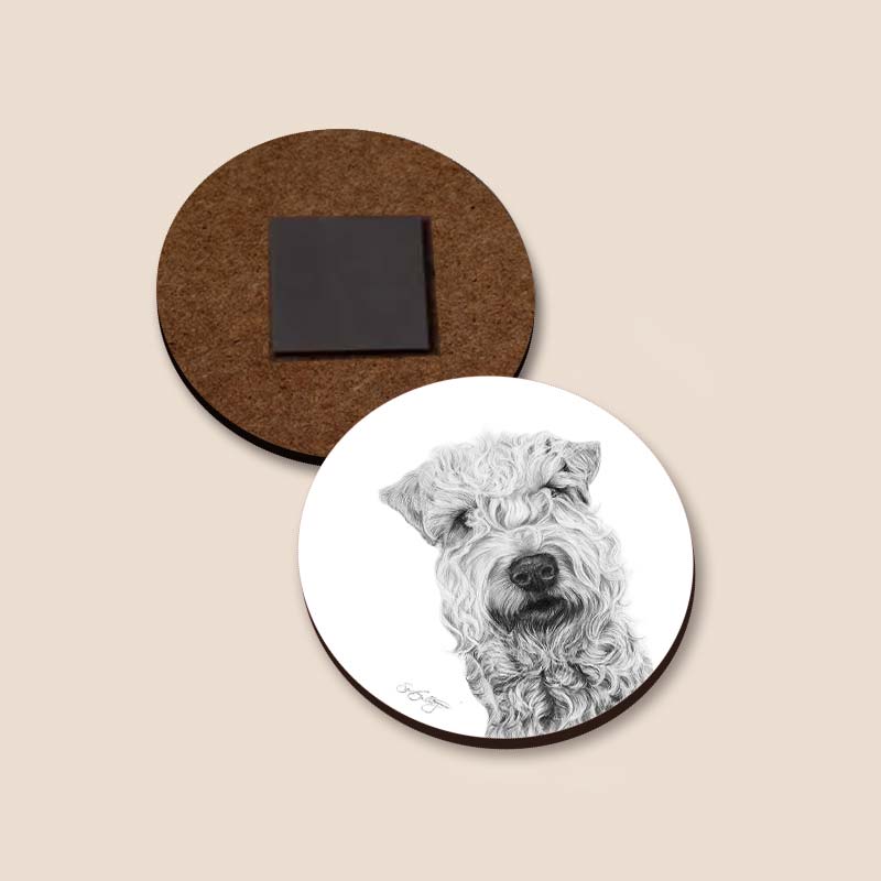 Kylskåpsmagnet - Irish Soft Coated Wheaten Terrier