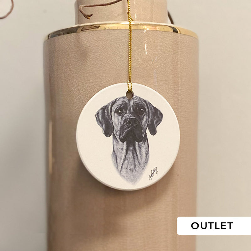 OUTLET - Dekoration Keramik - Rhodesian Ridgeback