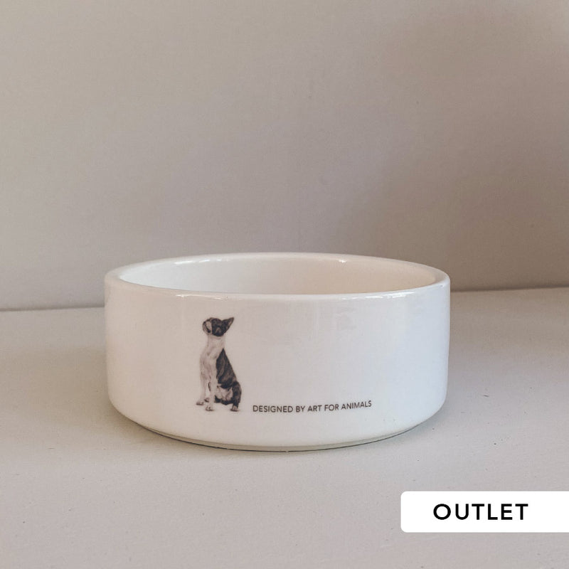 OUTLET - Keramikskål - Bostonterrier