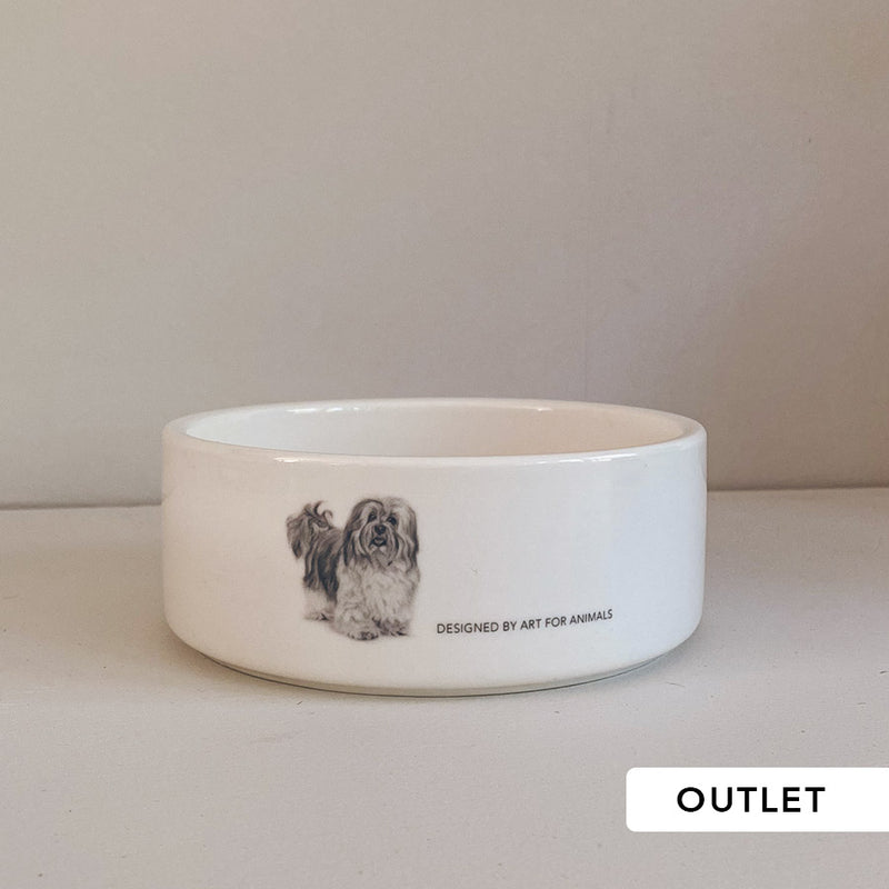 OUTLET - Keramikskål - Bichon Havanais