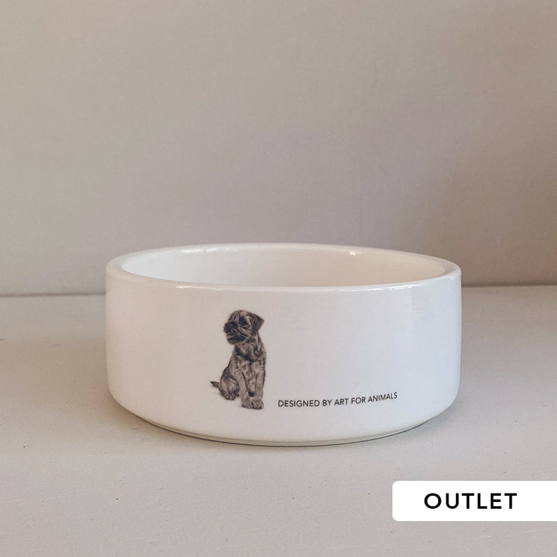 OUTLET - Keramikskål - Borderterrier