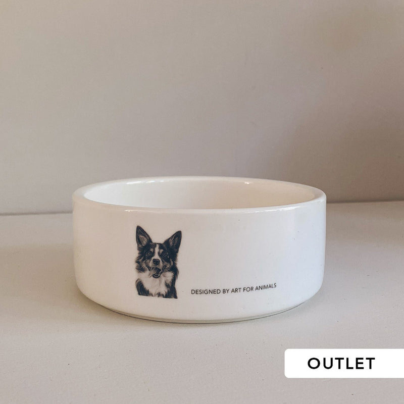 OUTLET - Keramikskål - Bordercollie