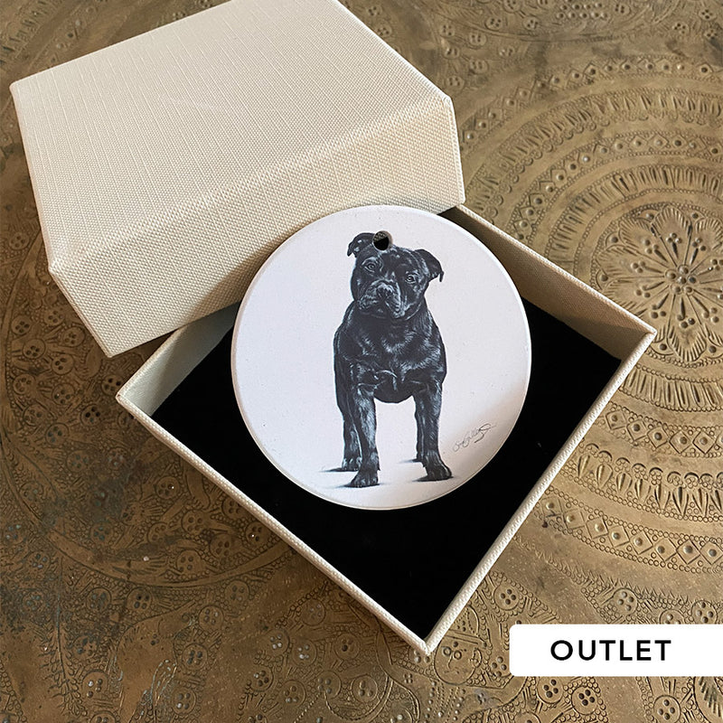 OUTLET - Dekoration Keramik - Staffordshire Bullterrier